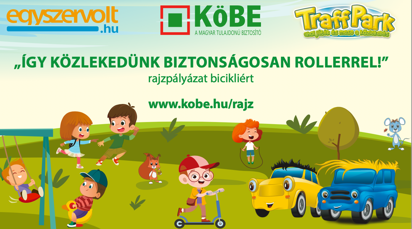 „Így közlekedünk biztonságosan rollerrel!” – rajzpályázat bicikliért