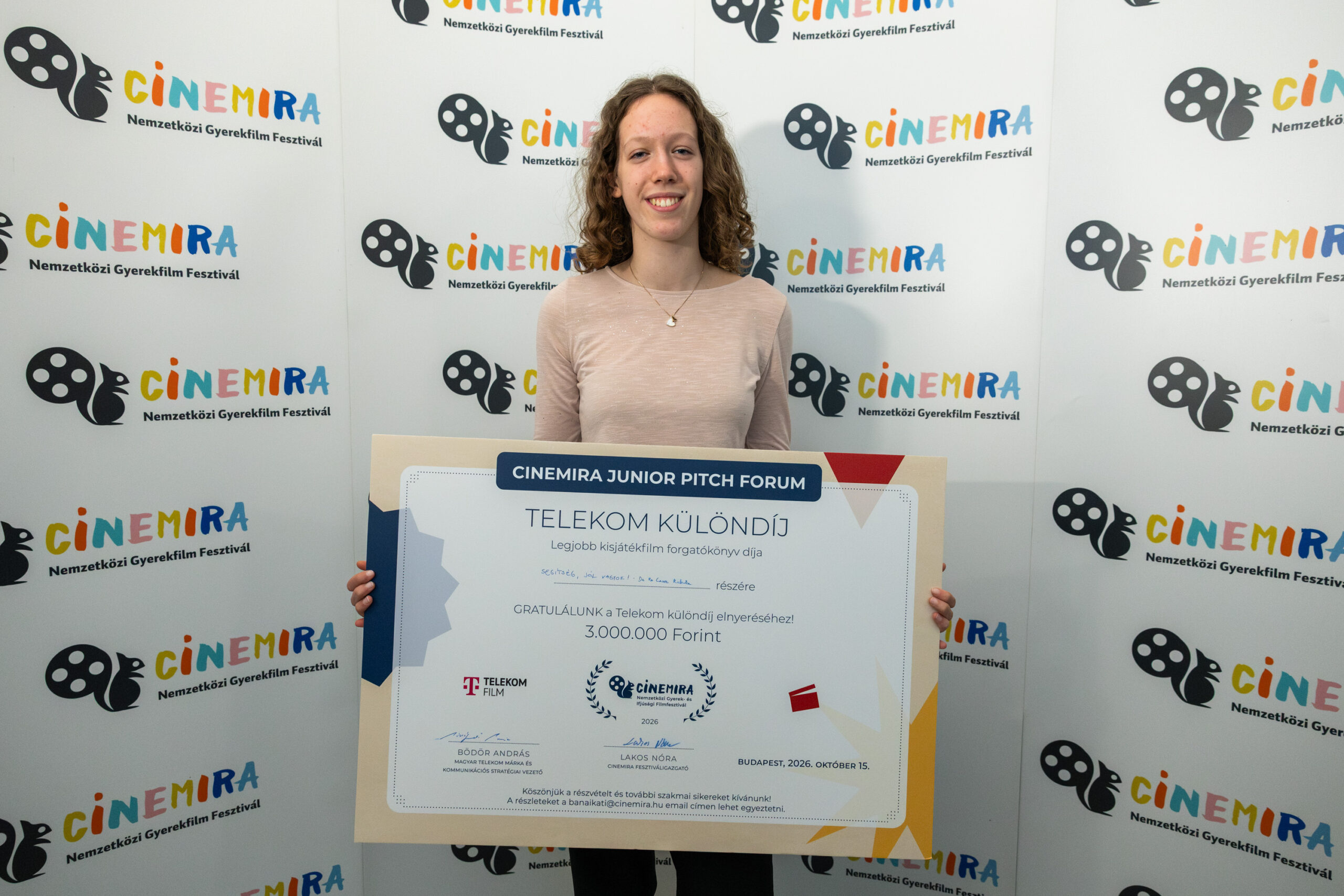 Milliós díjat nyert egy kamaszlány a filmtervére a Cinemira Pitch Fórumán